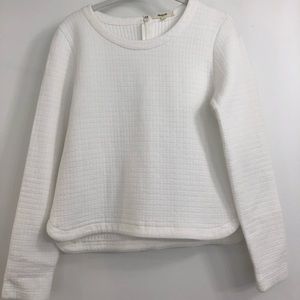 Thick White Crewneck Sweater
